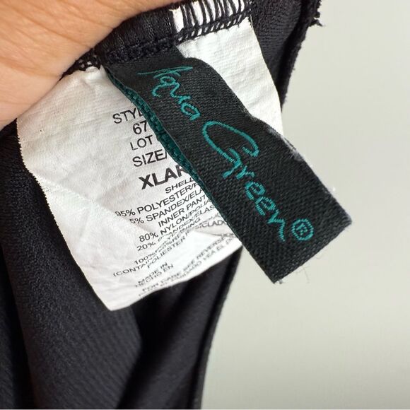 Aqua Green Women's XL Standard Keyhole Blouson Romper Black 676127R - Picture 5 of 7